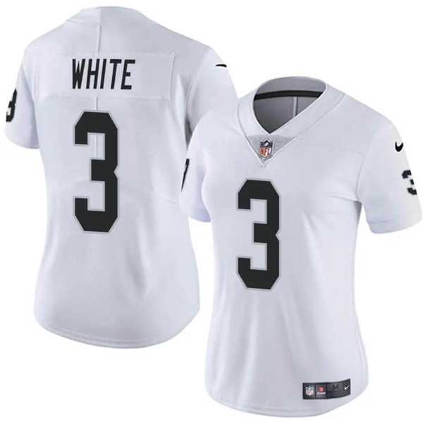 Women%27s Las Vegas Raiders #3 Zamir White White Vapor Stitched Jersey Dzhi->women nfl jersey->Women Jersey